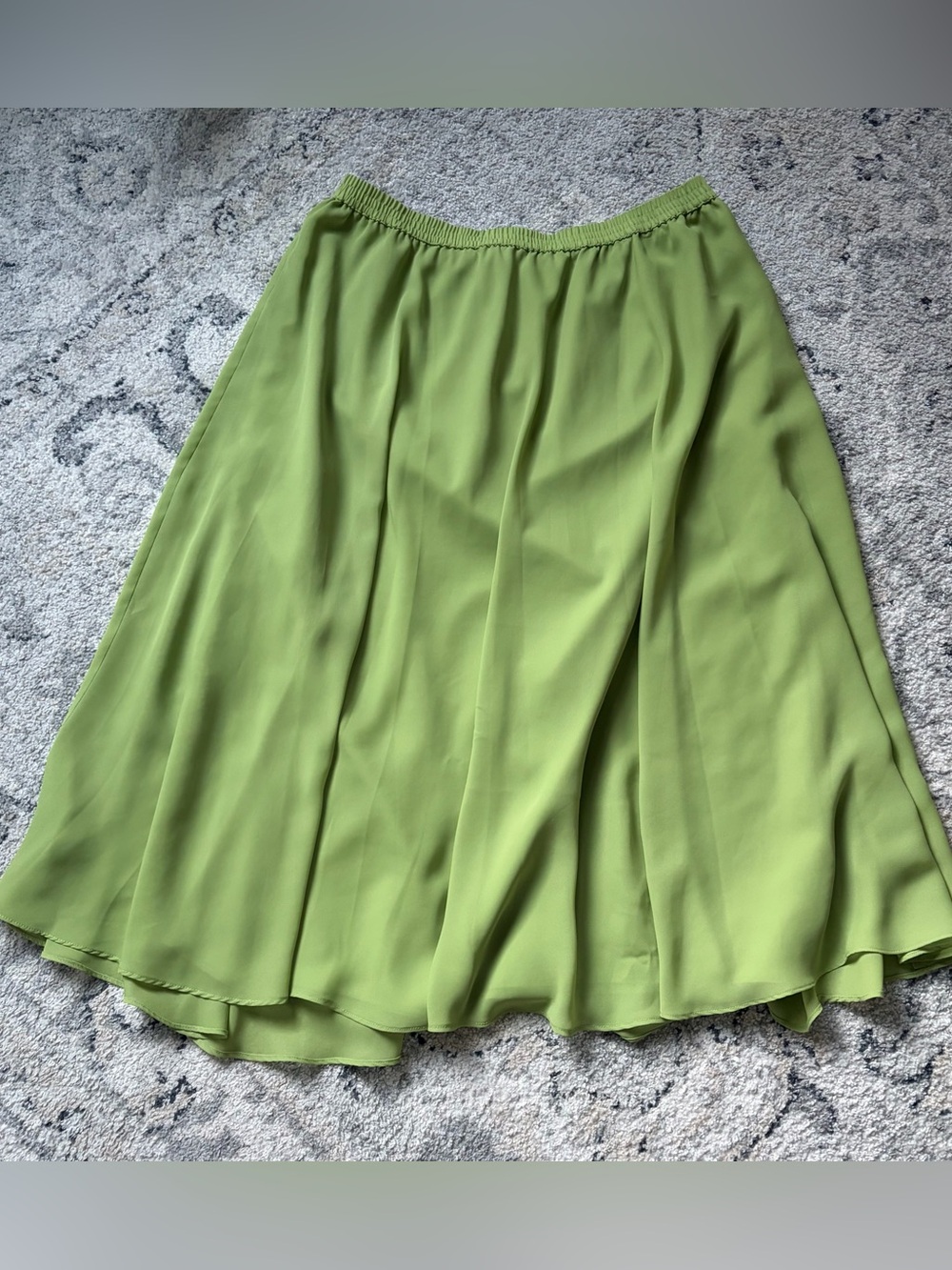 Vintage Roaman's Lime Green A-Line Skirt